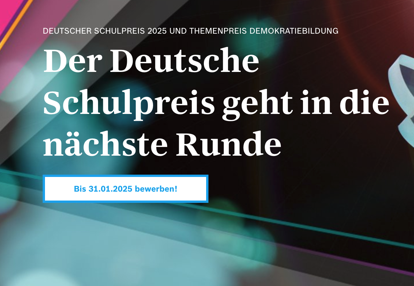 Ausschreibung Themenpreis Demokratiebildung des Deutschen Schulpreises 2025 